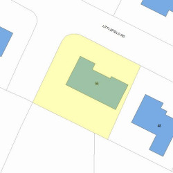 56 Littlefield Rd, Newton, MA 02459 plot plan