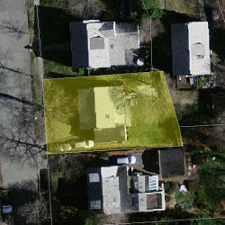 10 Magnolia Ave, Newton, MA 02458 aerial view