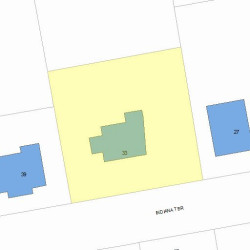 33 Indiana Ter, Newton, MA 02464 plot plan