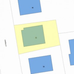 52 Linden St, Newton, MA 02464 plot plan