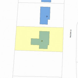 25 Walden St, Newton, MA 02460 plot plan