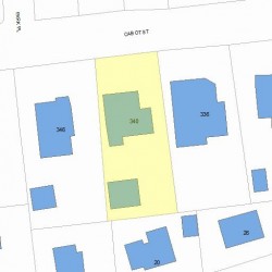 340 Cabot St, Newton, MA 02458 plot plan