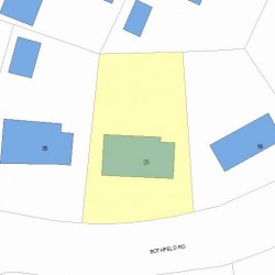 25 Bothfeld Rd, Newton, MA 02459 plot plan