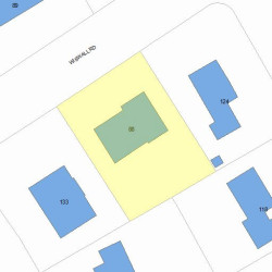 88 Wiswall Rd, Newton, MA 02459 plot plan