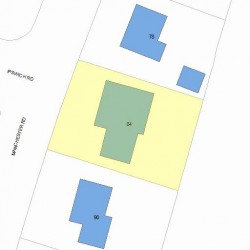 84 Manchester Rd, Newton, MA 02461 plot plan