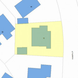 15 Furber Ln, Newton, MA 02459 plot plan