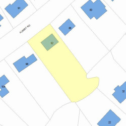 92 Albert Rd, Newton, MA 02466 plot plan