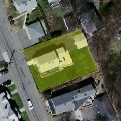 12 Cross St, Newton, MA 02465 aerial view