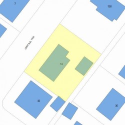 14 Central Ter, Newton, MA 02466 plot plan