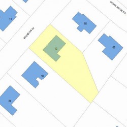 12 Myerson Ln, Newton, MA 02459 plot plan