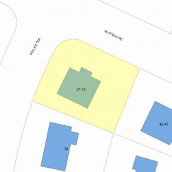 27 Hatfield Rd, Newton, MA 02465 plot plan