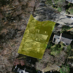 36 Bruce Ln, Newton, MA 02458 aerial view