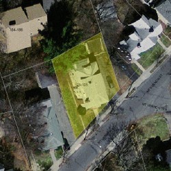 123 Mount Vernon St, Newton, MA 02465 aerial view