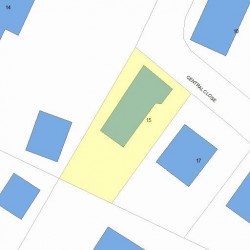 15 Central Close, Newton, MA 02466 plot plan