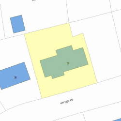 38 Haynes Rd, Newton, MA 02459 plot plan