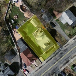 575 California St, Newton, MA 02460 aerial view