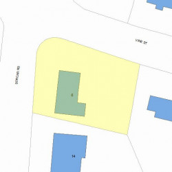 6 Dorcar Rd, Newton, MA 02459 plot plan