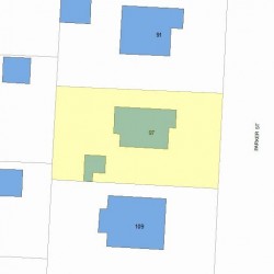 97 Parker St, Newton, MA 02459 plot plan