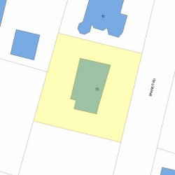 19 Barnes Rd, Newton, MA 02458 plot plan