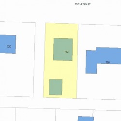 712 Boylston St, Newton, MA 02459 plot plan