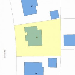 48 Oxford Rd, Newton, MA 02459 plot plan