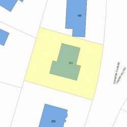 203 Country Club Rd, Newton, MA 02459 plot plan