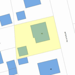 43 Woodcliff Rd, Newton, MA 02461 plot plan