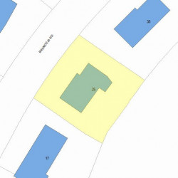 25 Brandeis Rd, Newton, MA 02459 plot plan