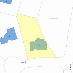 15 Laura Rd, Newton, MA 02468 plot plan