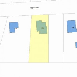 294 Webster St, Newton, MA 02466 plot plan