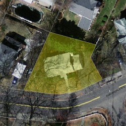 251 Auburndale Ave, Newton, MA 02466 aerial view