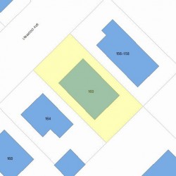 160 Linwood Ave, Newton, MA 02460 plot plan