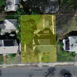 33 Hamlin Rd, Newton, MA 02459 aerial view