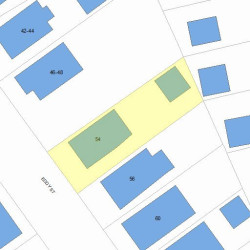 54 Eddy St, Newton, MA 02465 plot plan