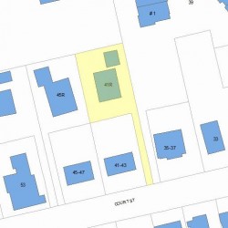 41 Court St, Newton, MA 02458 plot plan