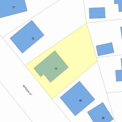 69 Kaposia St, Newton, MA 02466 plot plan