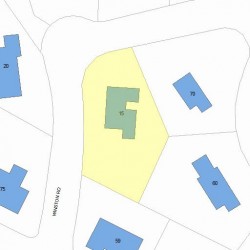 15 Winston Rd, Newton, MA 02459 plot plan