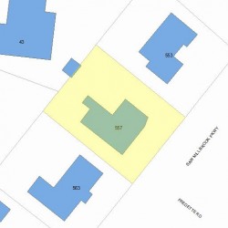 557 Saw Mill Brook Pkwy, Newton, MA 02459 plot plan