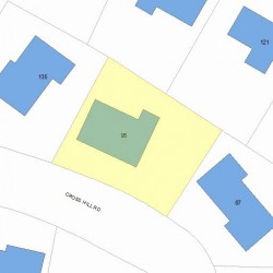 95 Cross Hill Rd, Newton, MA 02459 plot plan