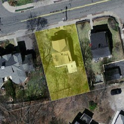 516 Auburn St, Newton, MA 02466 aerial view