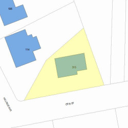 315 Otis St, Newton, MA 02465 plot plan