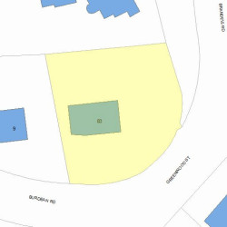 83 Greenwood St, Newton, MA 02459 plot plan