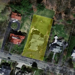 195 Windsor Rd, Newton, MA 02468 aerial view