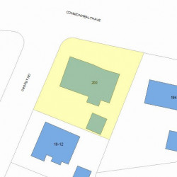 200 Commonwealth Ave, Newton, MA 02459 plot plan
