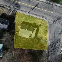 33 Dedham St, Newton, MA 02461 aerial view