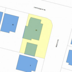 68 Charlesbank Rd, Newton, MA 02458 plot plan