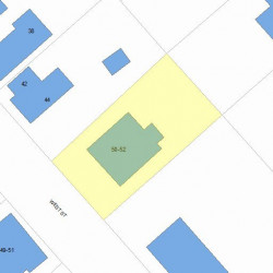 52 West St, Newton, MA 02458 plot plan