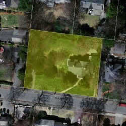 24 Plainfield St, Newton, MA 02468 aerial view