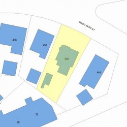 448 Woodward St, Newton, MA 02468 plot plan