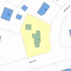 37 Ashmont Rd, Newton, MA 02468 plot plan